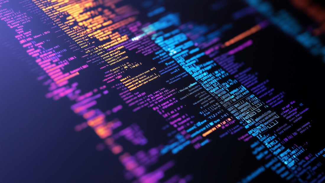 Ein Bildschirm, der Code darstellt.