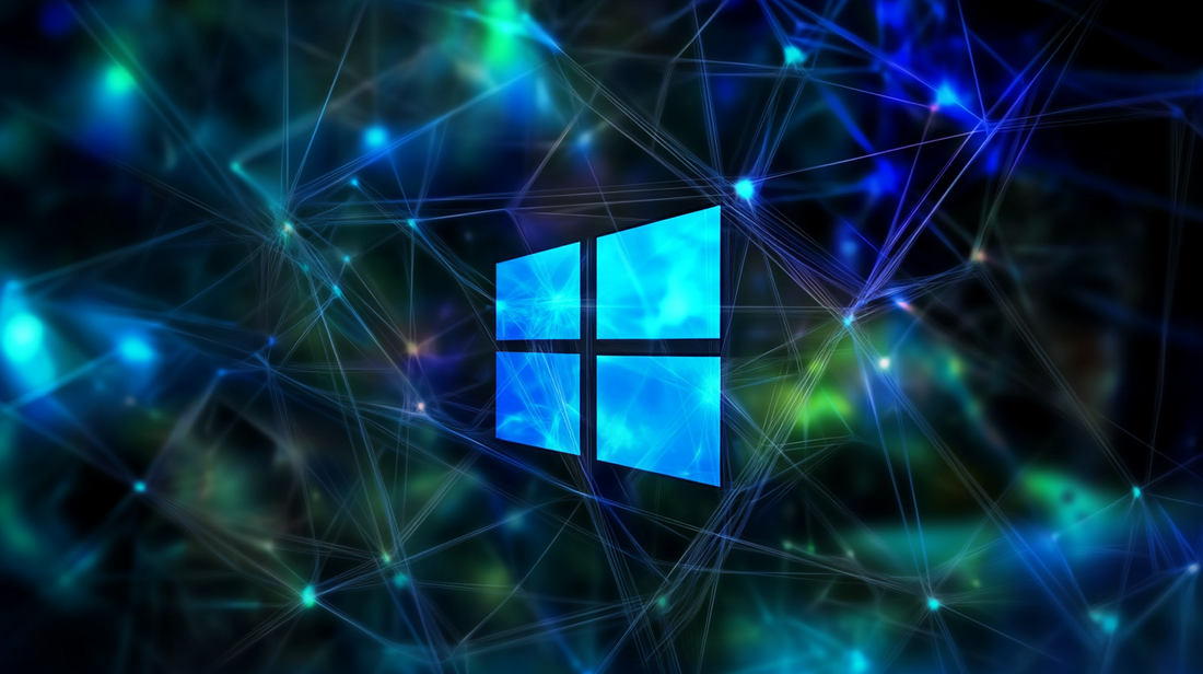 Das Windows-Symbol vor einem Space-Hintergrund.