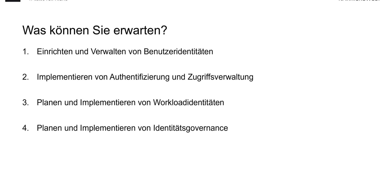 Exklusiv: Microsoft 365 Sicherheit: Identitäts- und Zugriffsverwaltung (E-Learning)