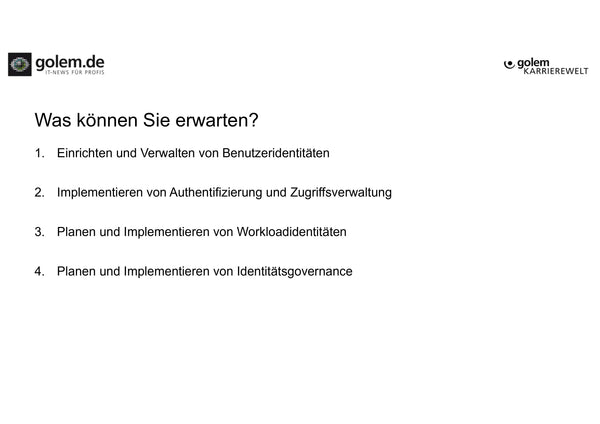 Exklusiv: Microsoft 365 Sicherheit: Identitäts- und Zugriffsverwaltung (E-Learning)