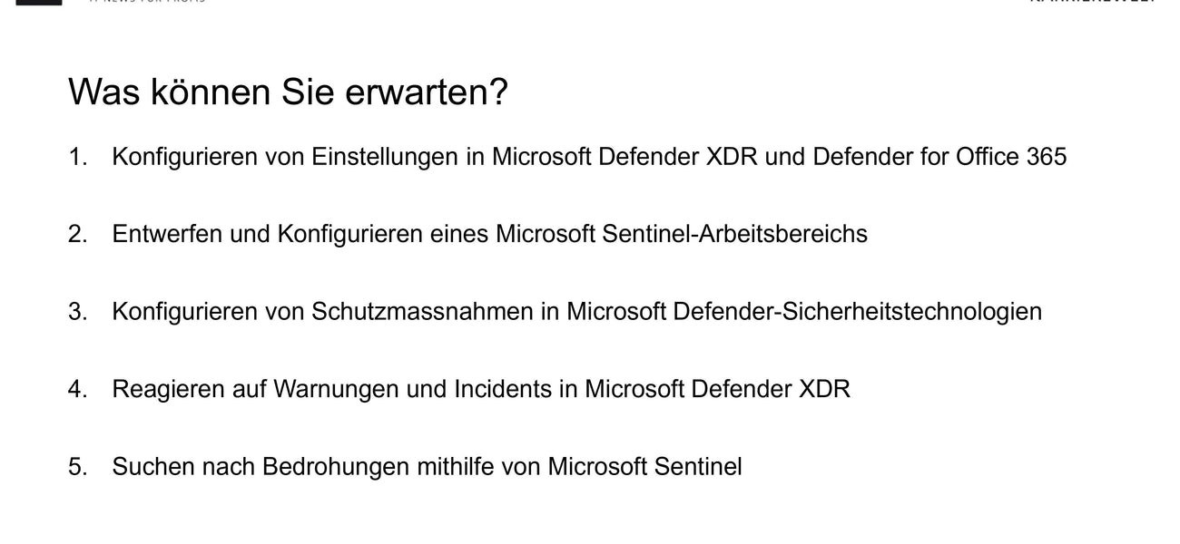 Exklusiv: Microsoft 365 Sicherheit: Schutzmaßnahmen und Ereignismanagement (E-Learning)