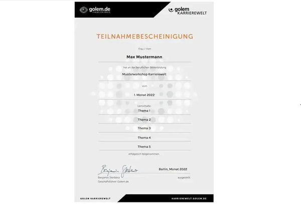 IT-Sicherheit für Webentwickler: virtueller Zwei-Tage-Workshop - Golem Karrierewelt