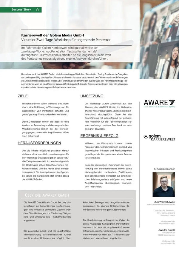 Penetration Testing Fundamentals: virtueller Zwei-Tage-Workshop - Golem Karrierewelt