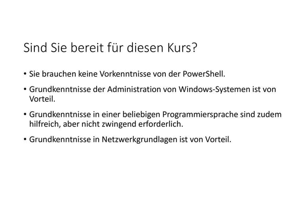 PowerShell für Anfänger:innen - Der Einstieg in die Welt von PowerShell (E-Learning) - Golem Karrierewelt