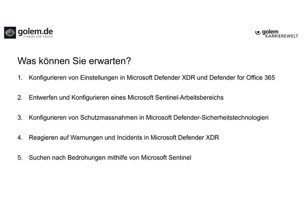 Exklusiv: Microsoft 365 Sicherheit: Schutzmaßnahmen und Ereignismanagement (E-Learning)