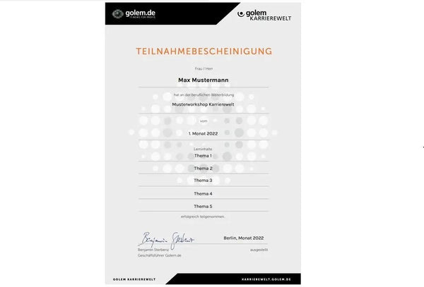 C++ Clean Code – Best Practices für Programmierer: virtueller Drei-Tage-Workshop - Golem Karrierewelt
